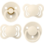 BIBS Комплект залъгалки Bibs - Ivory 4, 0-6 м, 4 броя (91340) - baby