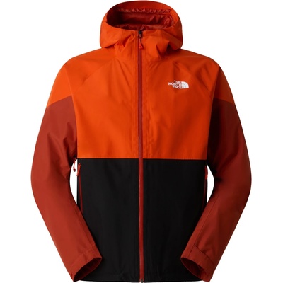 The North Face Мъжко водоустойчиво яке The North Face Lightning Zip-In Jacket Waterproof jacket - Black / Iron Clay / Lava Red - размер S (002-3002-0811)