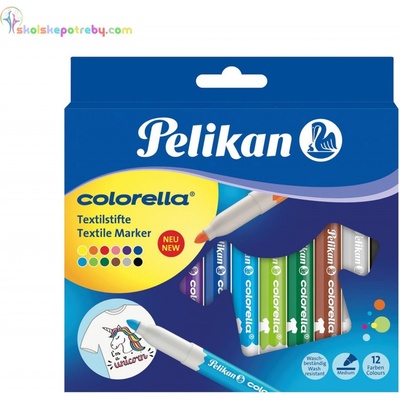 Pelikan Colorella na textil 12 farieb