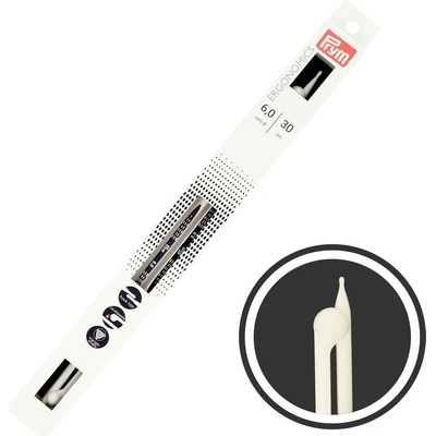 Ergonomické jehlice Prym 30 cm 6 mm