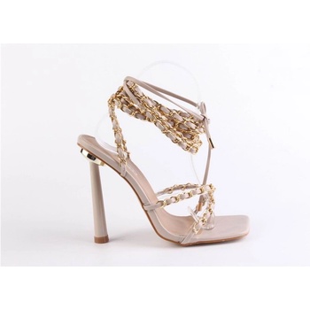 Image 1 of No Doubt Сандали No Doubt Women's Strappy Chain Detail Flat Sandal - Nude