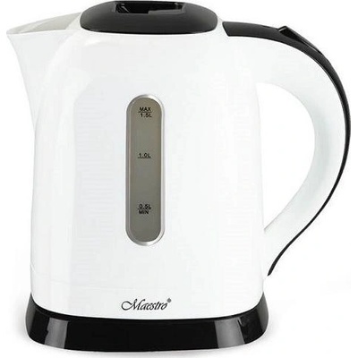 Maestro MR-034 2200 W, 1, 5 л, черно-бяла електрическа кана (MR-034-WHITE)