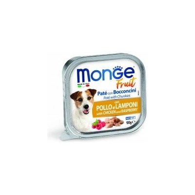 Monge Fruit Adult Dog Kurča s malinou 32 x 100 g