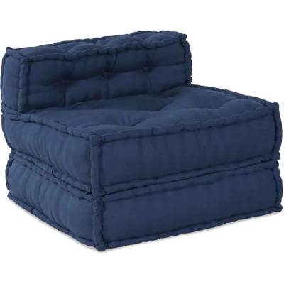 vidaXL Modulární Puf Indigo 70x70x54 Tkanina
