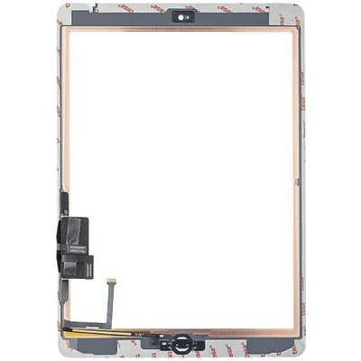 Dotykové sklo (digitizer) iPad Air 1 / iPad 5 (2017) – Premium – s předinstalovaným tlačítkem Home – bílý IPD1131