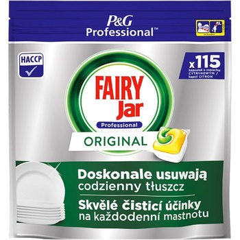 Fairy Jar Professional Lemon kapsle do myčky nádobí All-in-One 115 ks