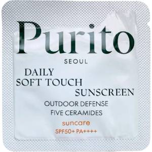 PURITO Daily Soft Touch Sunscreen SPF 50+ PA++++ (sample) - Слънцезащитен крем с церамиди 1г (sample)