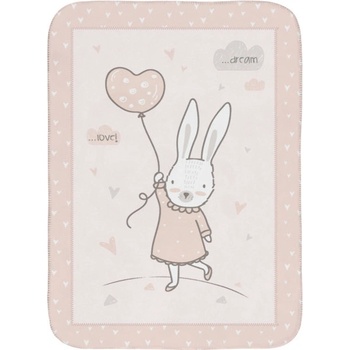 KikkaBoo Detská deka Super Soft Rabbits in Love