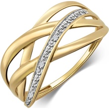 Sofia Diamonds zlatý prsteň s diamantmi UDRG93980Y H I1