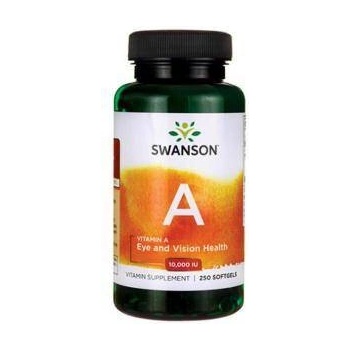 Swanson Витамин А, Vitamin A 10000 IU / 250 Soft. , 4274