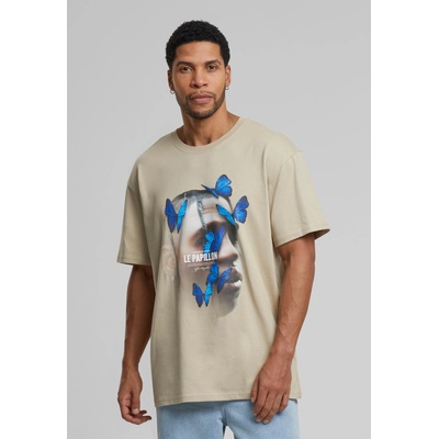 Mister Tee Тениска Le Papillon Oversize Tee wet sand XXLUB-MT1899-03872 - Тъмносив, размер L