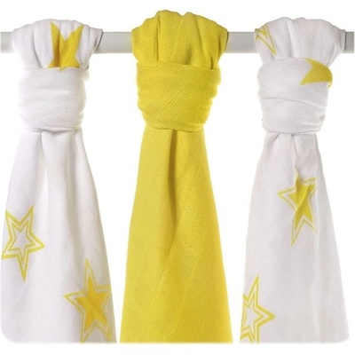 Kikko Bambusové Stars MIX 70 x 70 lemon stars mix 3 ks