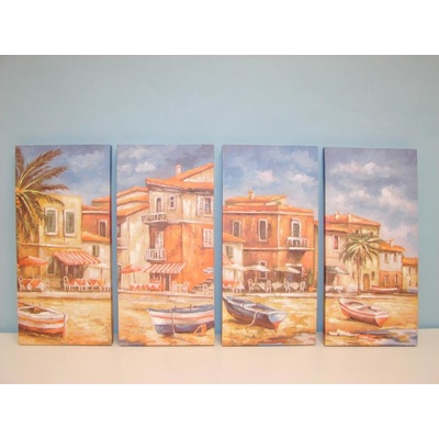 Obraz "beach&palm" 24x51/4dr.