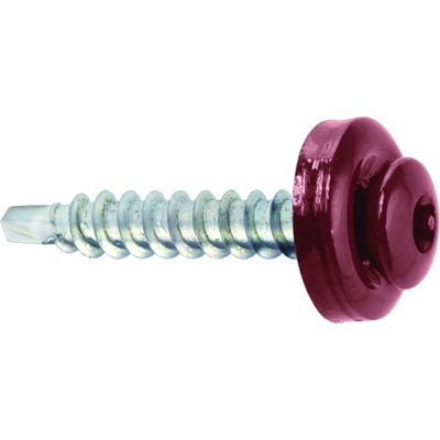 Klimas Samovrtný šroub plech–dřevo 4,8x35 mm, RAL 3005, 250 ks