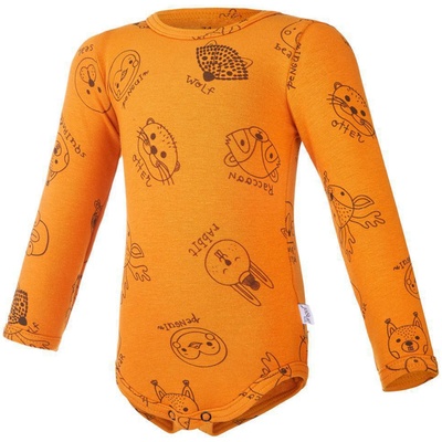 Little Angel DITA Body tričko smyk tisk Outlast® medová zvířátka