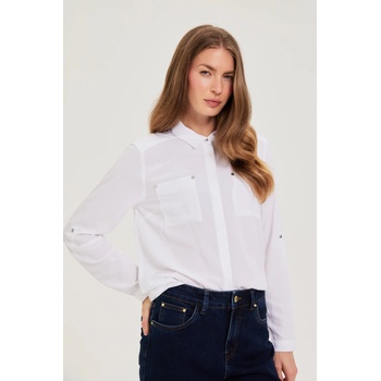 Moodo Бяла вискозна риза Moodo Moodo | Byal | ЖЕНИ | XXL