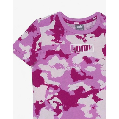 PUMA Alpha All Over Print Tee Pink