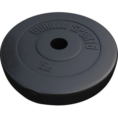 Gorilla Sports plast 15 kg 410 mm