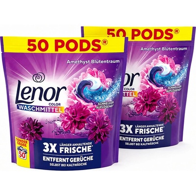Lenor gélové tablety Color Amethyst 2 x 50 PD