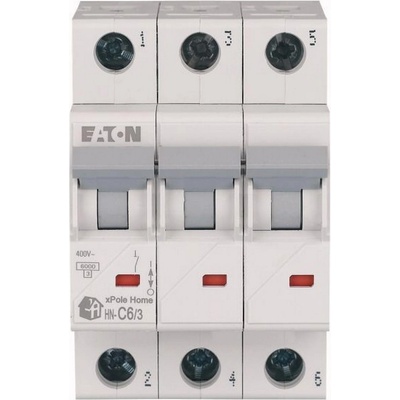 Eaton Автоматичен прекъсвач EATON HN-C6/3, 194888 - 6kA, 3P, 6A (194888)