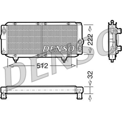Chladič, chlazení motoru DENSO DRM21001