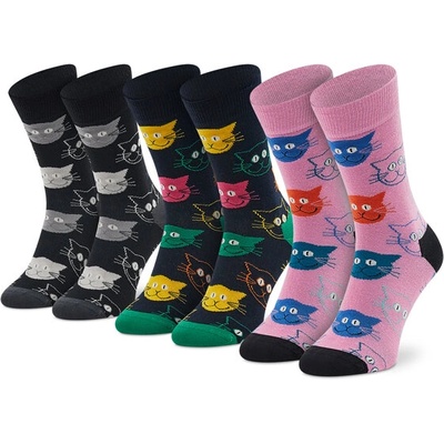 Happy Socks Комплект 3 чифта дълги чорапи мъжки Happy Socks XMJA08-0150 Черен (XMJA08-0150)