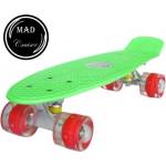 Sportmann Зелен скейтборд Penny Mad Cruiser с LED колела