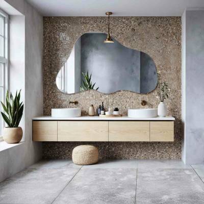 Alfaram Asymetrické zrcadlo PEBBLE 150x92