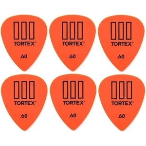Dunlop 462R 0.60 Tortex TIII 6 Перце за китара (462R60-6PACK-SET)