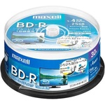 Maxell BD-R MAXELL, Single layer, Blu-Ray, 25 GB, 4x, Printable, 25 px (ML-DB-BDR25-25PRINT) - zettabytex