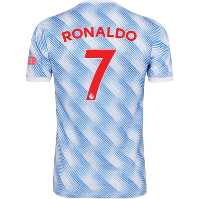 Adidas Юношеска футболна фланелка Adidas Manchester United Cristiano Ronaldo Away Shirt 2021 2022 Junior - White