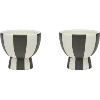 OYOY Toppu чаши за яйца, черно-бели, 2 бр (L301271)