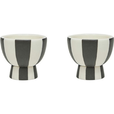 OYOY Toppu чаши за яйца, черно-бели, 2 бр (L301271)