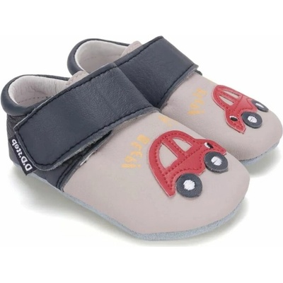D.D. Step capačky K1596 Cream / Autíčko
