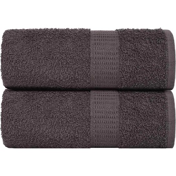 vidaXL Кърпи за гости FROGN 2 бр. Антрацит 30x50 см 360 г/м2 (136677)