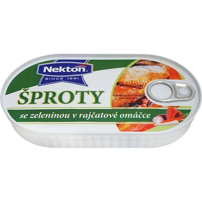 Nekton Šproty se zeleninou v rajčatové omáčce 170 g