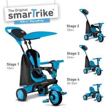 Smart Trike Spark čierna/modrá