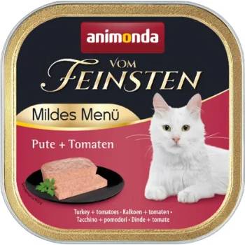 Animonda Vom Feinsten Mild Menu - Премиум пастет за кастрирани котки с чисто пуешко месо и домати, 100 гр. /4 броя