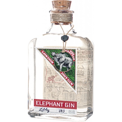 Elephant London Dry Gin 45% 0,5 l (čistá fľaša)