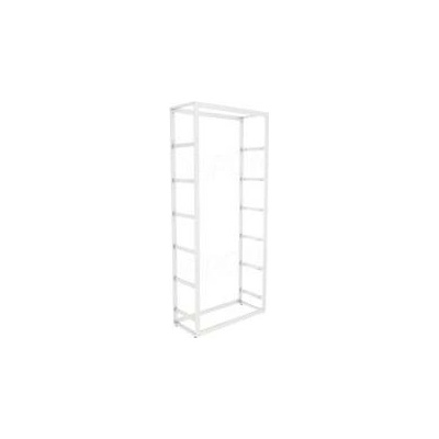 BIGSHOP Predajný, policový systém KIT 05A, 672 x 442 x 2400 x 365 mm, matná biela