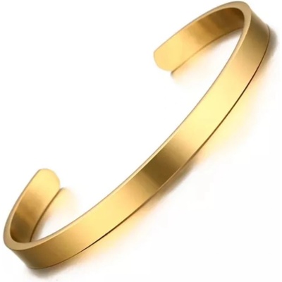Steel Edge pevný náramok z chirurgickej ocele JCFB212 zlata