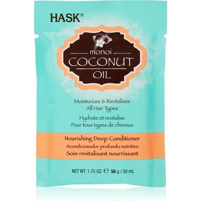 HASK Monoi Coconut Oil ревитализиращ балсам за блясък и мекота на косата 50ml