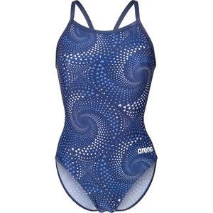 arena Дамски бански костюм Arena Women's Fireflow Swimsuit Lightdrop Back Swimsuit - Navy / Team Navy - размер 36 (EU) (150-5754-0514)