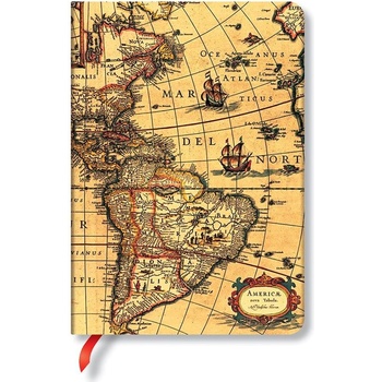 Paperblanks Тефтер Western Hemisphere, Midi, 88 листа (1595140176)