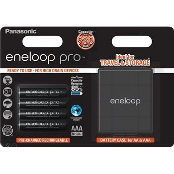 Panasonic Eneloop Pro AAA 930mAh 4ks + CASE 4HCDEC/4BE