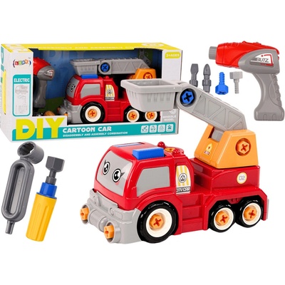 shumee Cartoon Boom Truck na demontáž DIY Red