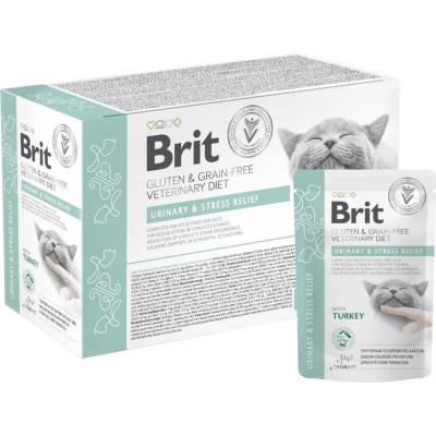 Brit Veterinary Diet Urinary & Stress Relief 12x85 g