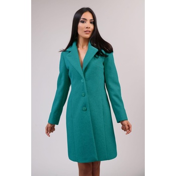 Image 1 of Radek's Collection Дамско палто с качулка в цвят мента 12203
