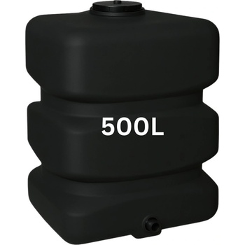 MAVIL Резервоар за питейна вода mavil, правоъгълен вертикален 500 л (черен) (4-500)