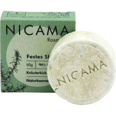 NICAMA Tuhý šampon s jalovcem a bergamotem 60 g